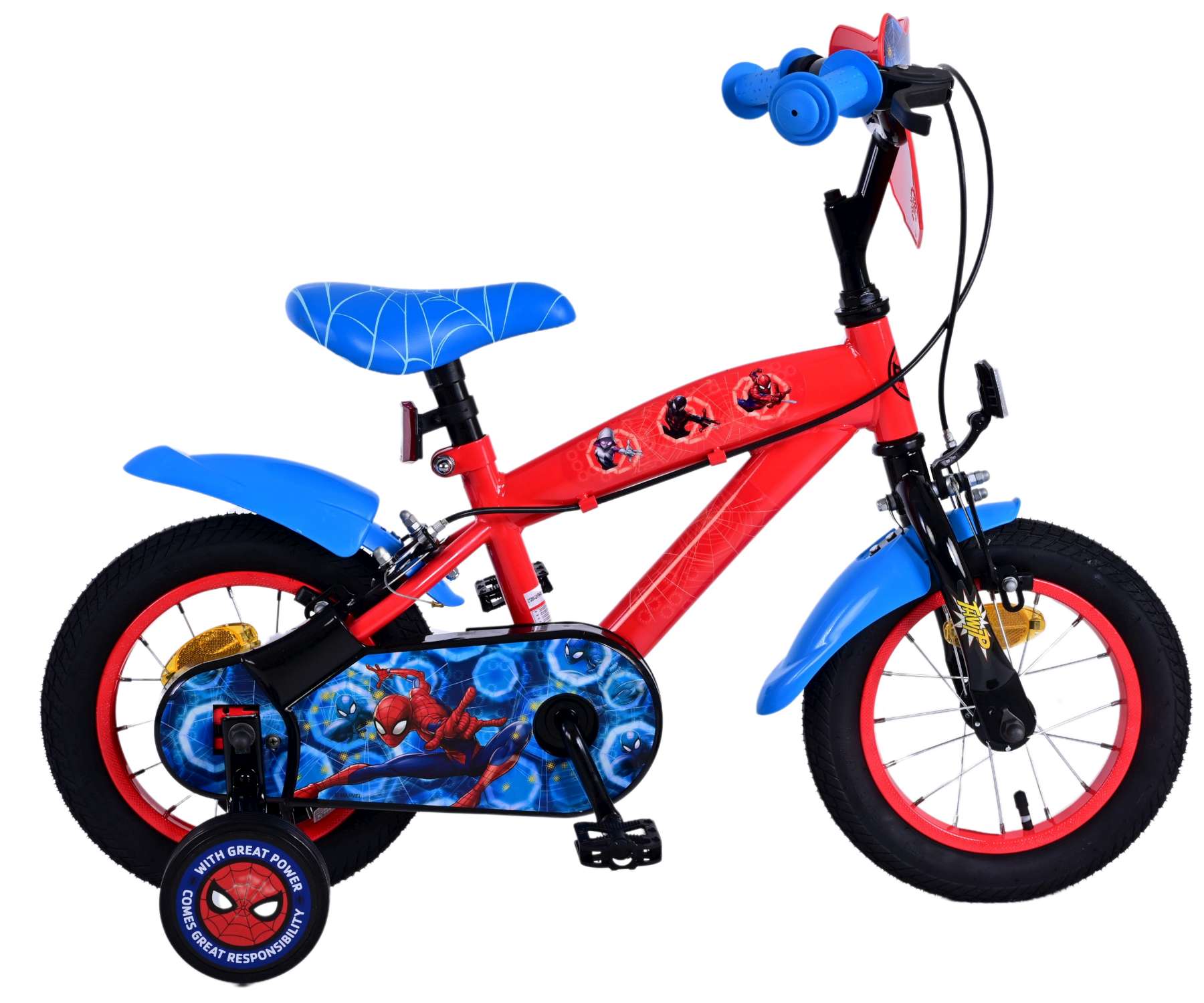 Casque vélo Marvel Spider-Man 51-55cm - bleu/rouge