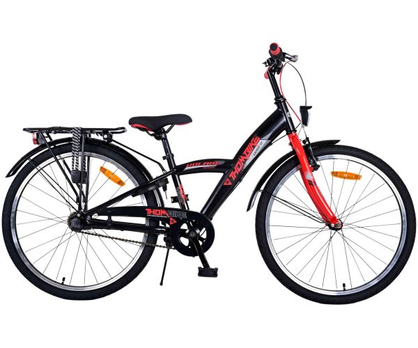 Vélos garçons :: Vélos garçon 24 po :: Volare Thombike Vélo enfant - Garçons  - 24 pouces - Noir Rouge - 3 vitesses - Vélos pour enfants - Garantie des  prix les plus bas - Livraison gratuite